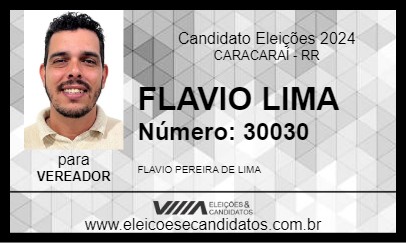 Candidato FLAVIO LIMA 2024 - CARACARAÍ - Eleições