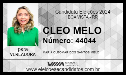 Candidato CLEO MELO 2024 - BOA VISTA - Eleições