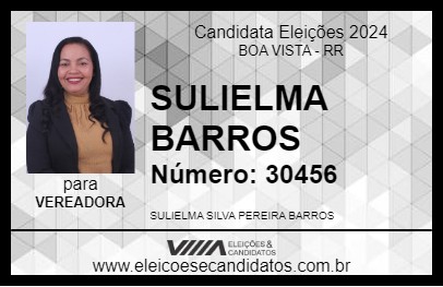 Candidato SULIELMA BARROS 2024 - BOA VISTA - Eleições