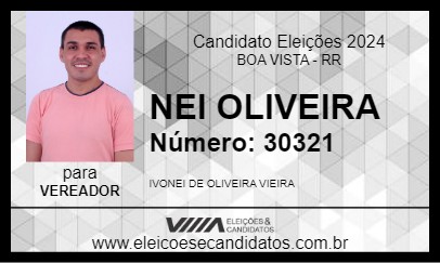 Candidato NEI OLIVEIRA 2024 - BOA VISTA - Eleições