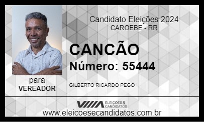 Candidato CANCÃO 2024 - CAROEBE - Eleições