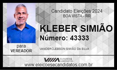 Candidato KLEBER SIMIÃO 2024 - BOA VISTA - Eleições