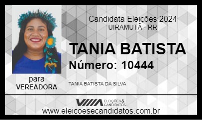 Candidato TANIA BATISTA 2024 - UIRAMUTÃ - Eleições