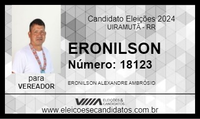 Candidato ERONILSON 2024 - UIRAMUTÃ - Eleições