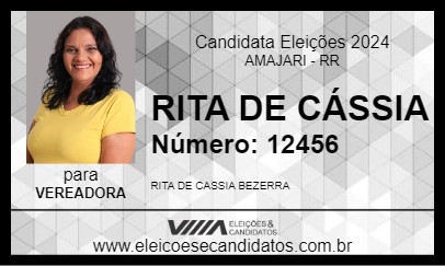 Candidato RITA DE CÁSSIA 2024 - AMAJARI - Eleições