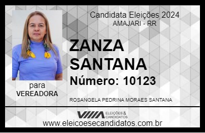 Candidato ZANZA SANTANA 2024 - AMAJARI - Eleições