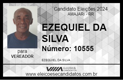 Candidato EZEQUIEL DA SILVA 2024 - AMAJARI - Eleições