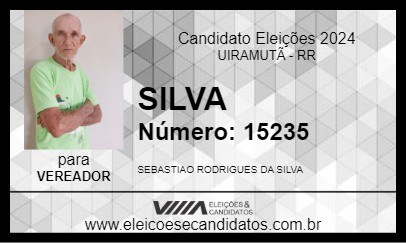 Candidato SILVA 2024 - UIRAMUTÃ - Eleições