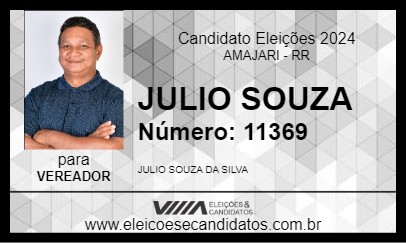 Candidato JULIO SOUZA 2024 - AMAJARI - Eleições