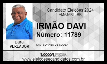 Candidato IRMÃO DAVI 2024 - AMAJARI - Eleições