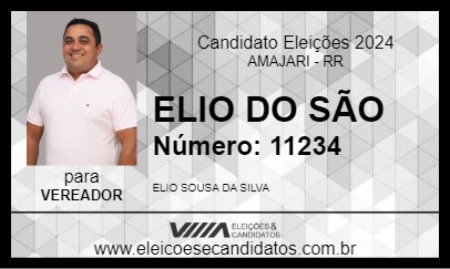 Candidato ÉLIO DO SÃO PEDRO 2024 - AMAJARI - Eleições