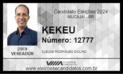 Candidato KEKEU 2024 - MUCAJAÍ - Eleições