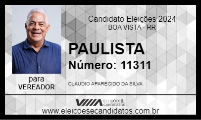 Candidato PAULISTA 2024 - BOA VISTA - Eleições