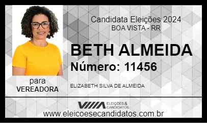 Candidato BETH ALMEIDA 2024 - BOA VISTA - Eleições