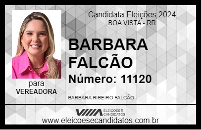 Candidato BARBARA FALCÃO 2024 - BOA VISTA - Eleições