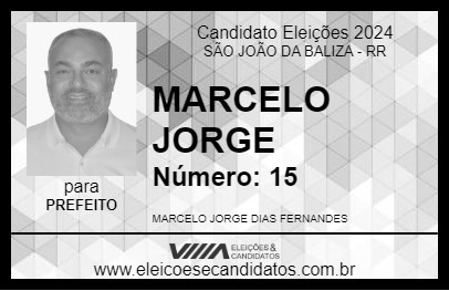 Candidato MARCELO JORGE 2024 - SÃO JOÃO DA BALIZA - Eleições