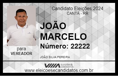 Candidato JOÃO MARCELO 2024 - CANTÁ - Eleições