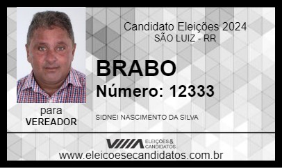 Candidato BRABO 2024 - SÃO LUIZ - Eleições