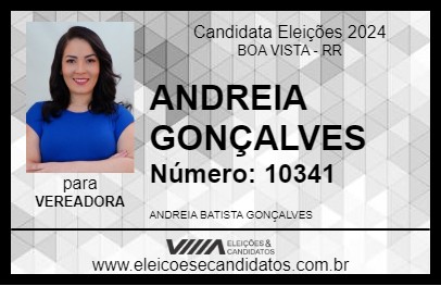 Candidato ANDREIA GONÇALVES 2024 - BOA VISTA - Eleições