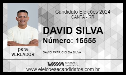 Candidato DAVID SILVA 2024 - CANTÁ - Eleições