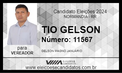 Candidato TIO GELSON 2024 - NORMANDIA - Eleições