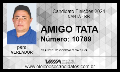 Candidato AMIGO TATA 2024 - CANTÁ - Eleições