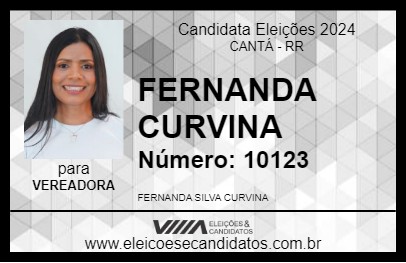 Candidato FERNANDA CURVINA 2024 - CANTÁ - Eleições