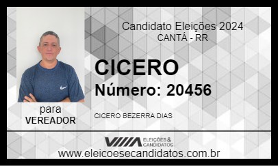 Candidato CICERO 2024 - CANTÁ - Eleições