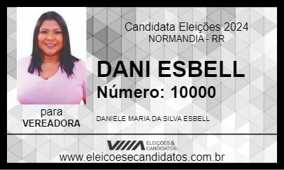 Candidato DANI ESBELL 2024 - NORMANDIA - Eleições