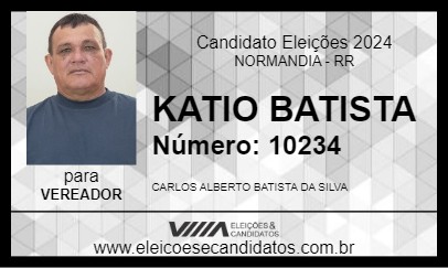 Candidato KATIO BATISTA 2024 - NORMANDIA - Eleições