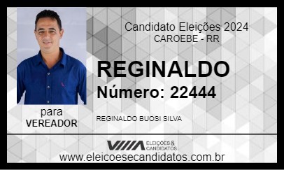 Candidato REGINALDO 2024 - CAROEBE - Eleições