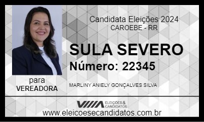 Candidato SULA SEVERO 2024 - CAROEBE - Eleições