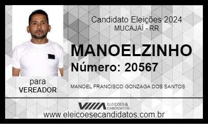 Candidato MANOELZINHO 2024 - MUCAJAÍ - Eleições