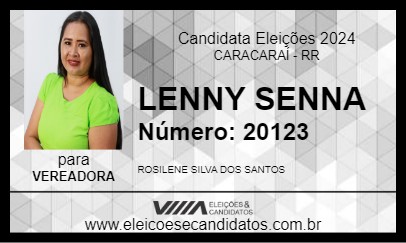 Candidato LENNY SENNA 2024 - CARACARAÍ - Eleições