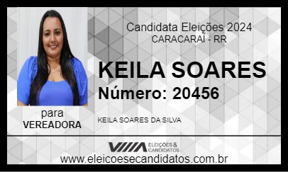 Candidato KEILA SOARES 2024 - CARACARAÍ - Eleições