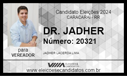 Candidato DR. JADHER 2024 - CARACARAÍ - Eleições