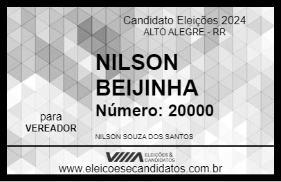 Candidato NILSON BEIJINHA 2024 - ALTO ALEGRE - Eleições