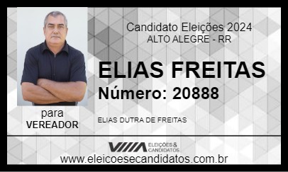 Candidato ELIAS FREITAS 2024 - ALTO ALEGRE - Eleições