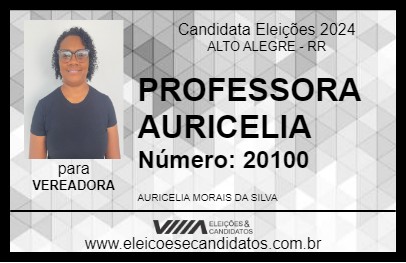 Candidato PROFESSORA AURICELIA 2024 - ALTO ALEGRE - Eleições