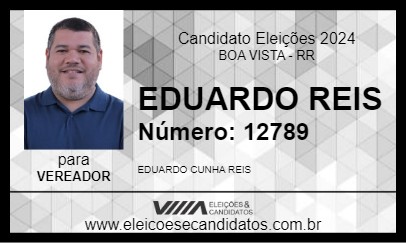 Candidato EDUARDO REIS 2024 - BOA VISTA - Eleições