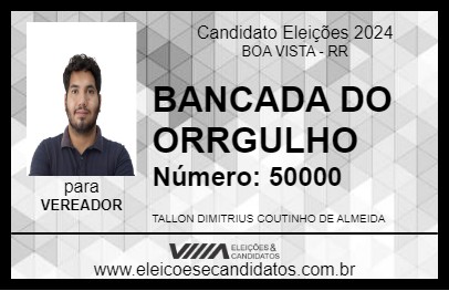 Candidato BANCADA DO ORRGULHO 2024 - BOA VISTA - Eleições