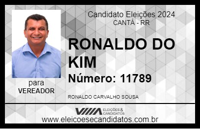 Candidato RONALDO DO KIM 2024 - CANTÁ - Eleições