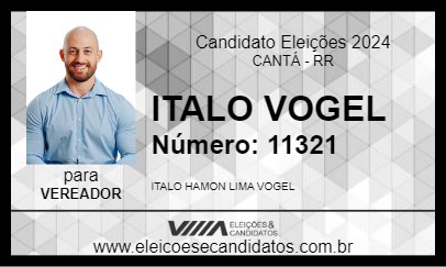 Candidato ITALO VOGEL 2024 - CANTÁ - Eleições