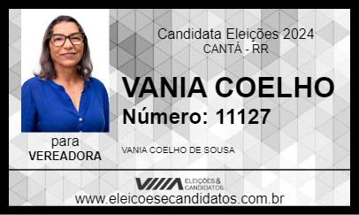 Candidato VANIA COELHO 2024 - CANTÁ - Eleições