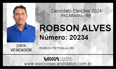 Candidato ROBSON ALVES 2024 - PACARAIMA - Eleições