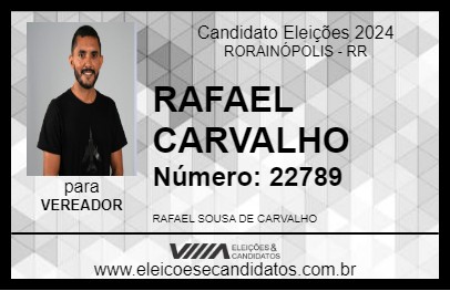 Candidato RAFAEL CARVALHO 2024 - RORAINÓPOLIS - Eleições