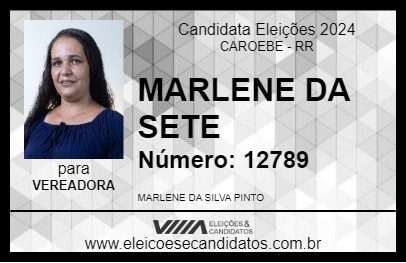 Candidato MARLENE DA SETE 2024 - CAROEBE - Eleições