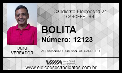 Candidato BOLITA 2024 - CAROEBE - Eleições