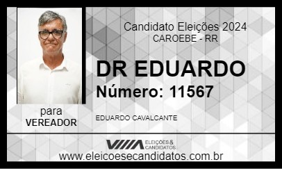 Candidato DR EDUARDO 2024 - CAROEBE - Eleições