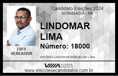 Candidato LINDOMAR LIMA 2024 - NORMANDIA - Eleições